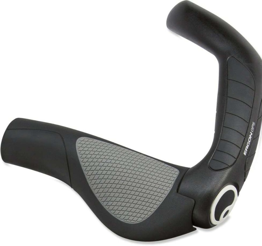 Cycling * | Ergon Gp5 Handlebar Grips Black