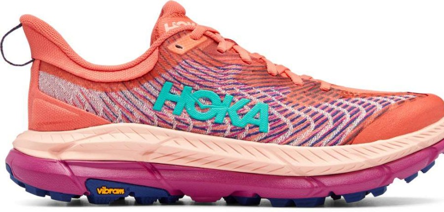 Footwear * | Hoka Mafate Speed 4 Trail-Running Shoes Women'S Camellia/Peach Parfait