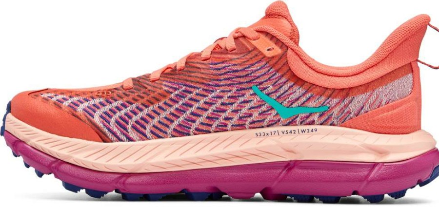 Footwear * | Hoka Mafate Speed 4 Trail-Running Shoes Women'S Camellia/Peach Parfait