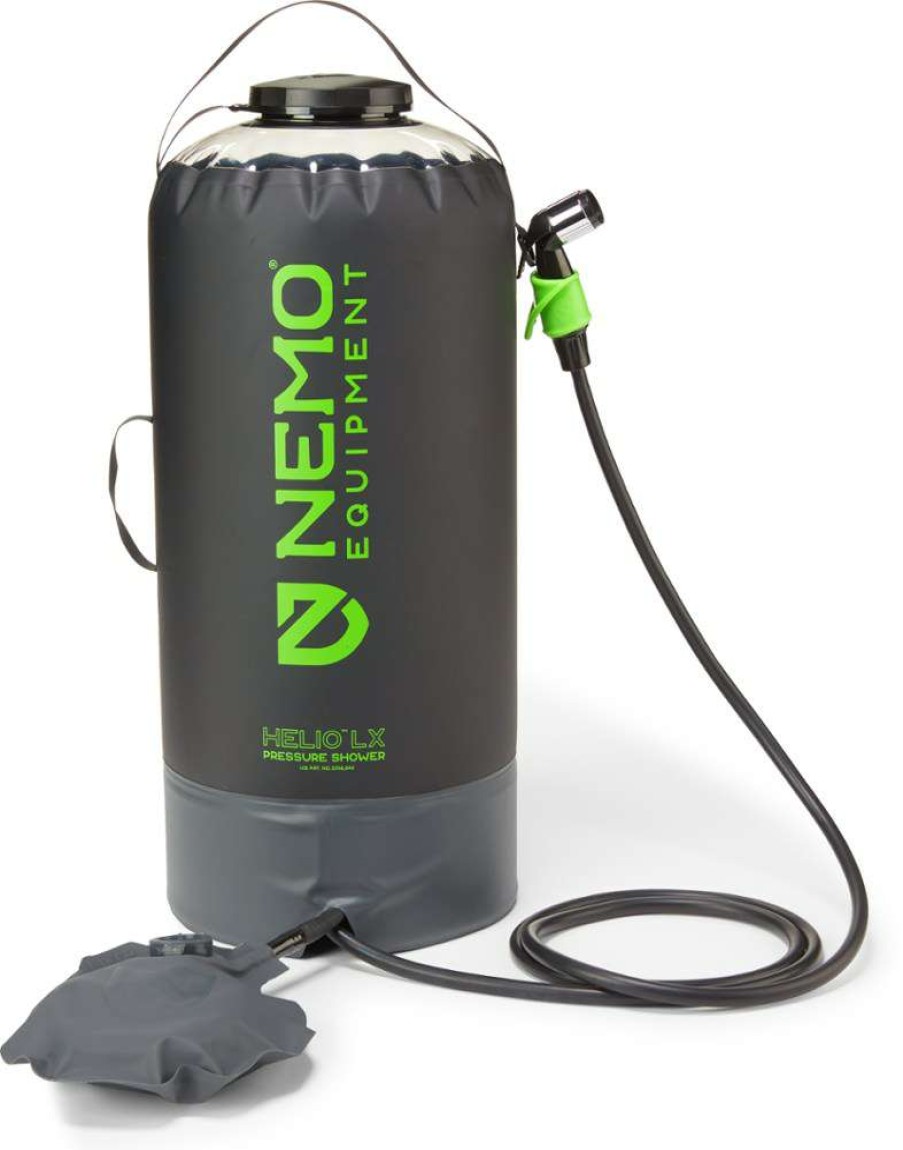 Camping And Hiking * | Nemo Helio Lx Pressure Shower 22 Liters Black