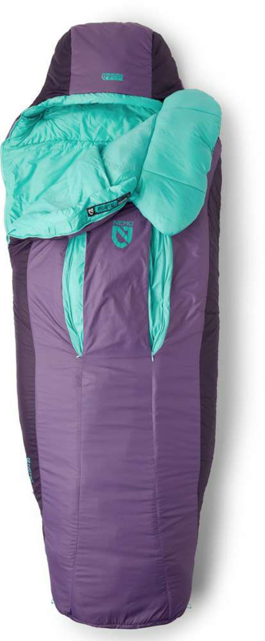 Camping And Hiking * | Nemo Forte 20 Sleeping Bag Women'S Tide Pool/Shaded Thistle