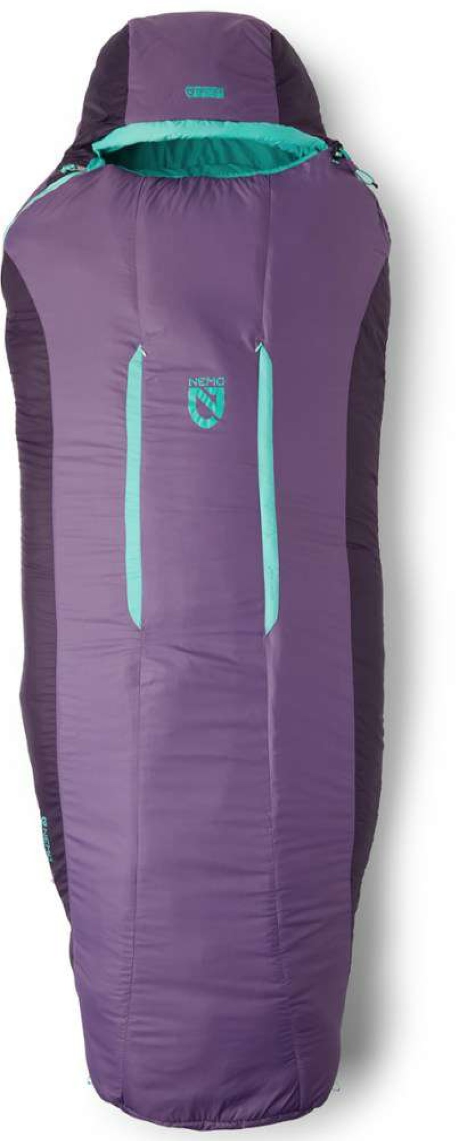 Camping And Hiking * | Nemo Forte 20 Sleeping Bag Women'S Tide Pool/Shaded Thistle