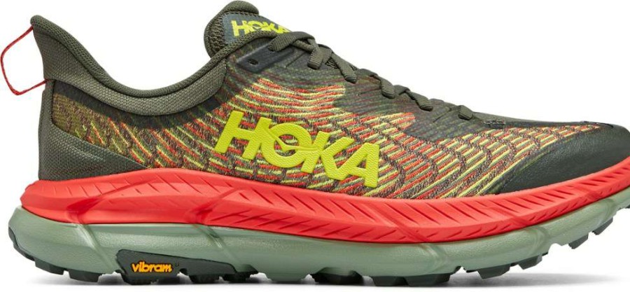 Footwear * | Hoka Mafate Speed 4 Trail-Running Shoes Men'S Thyme/Fiesta