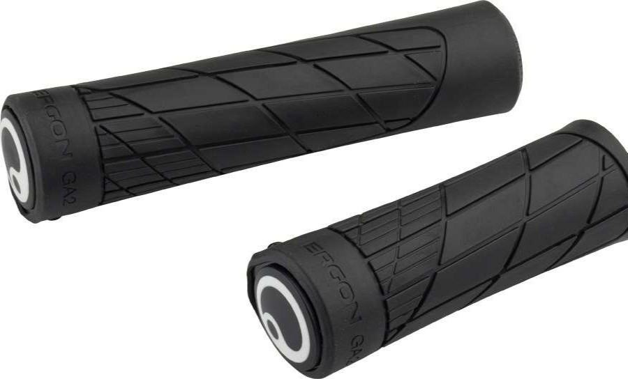 Cycling * | Ergon Ga2 Single Twist Shift Handlebar Grips Black