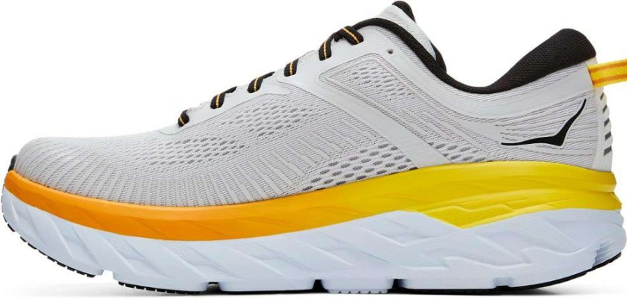 Footwear * | Hoka Bondi 7 Road-Running Shoes Men'S Nimbus Cloud/Radiant Yellow