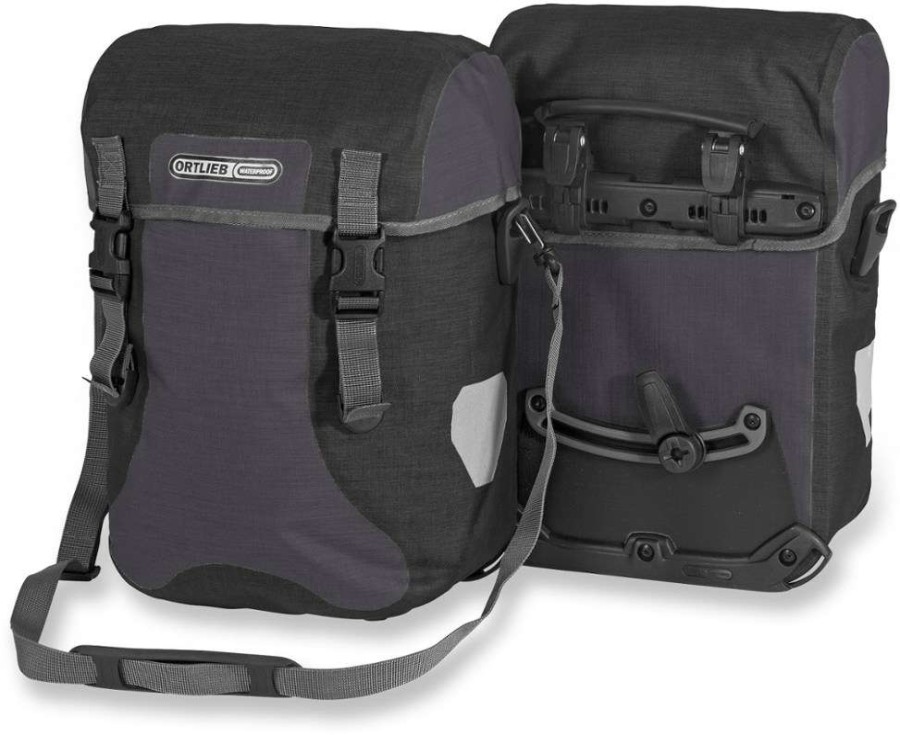 Cycling * | Ortlieb Sport Packer Plus Panniers Pair Granite/Black