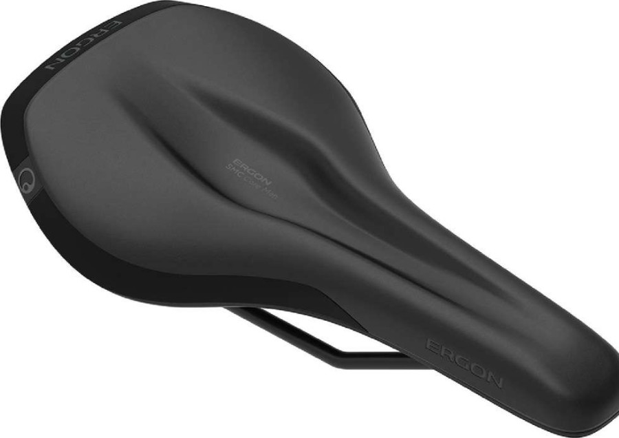 Cycling * | Ergon Smc Core Bike Saddle Men'S Black/Grey