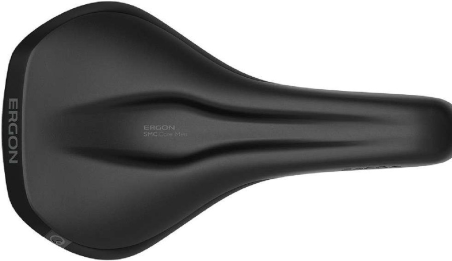 Cycling * | Ergon Smc Core Bike Saddle Men'S Black/Grey