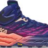 Footwear * | Hoka Speedgoat 5 Mid Gtx Hiking Boots Women'S Bellwether Blue/Camellia