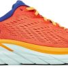 Footwear * | Hoka Clifton 8 Road-Running Shoes Men'S Fiesta/Bluing