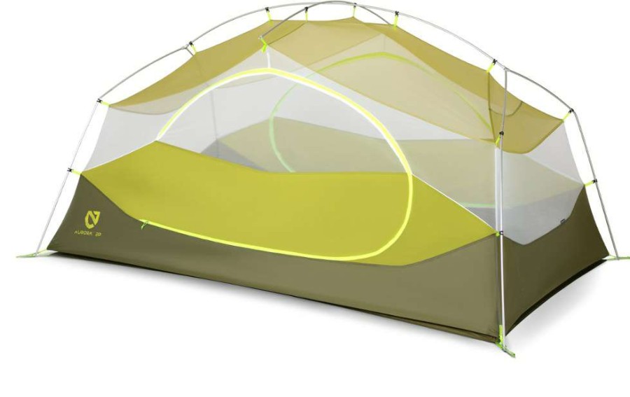 Camping And Hiking * | Nemo Aurora 2P Tent With Footprint Nova Green