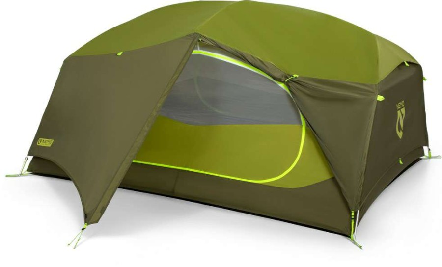 Camping And Hiking * | Nemo Aurora 3P Tent With Footprint Nova Green